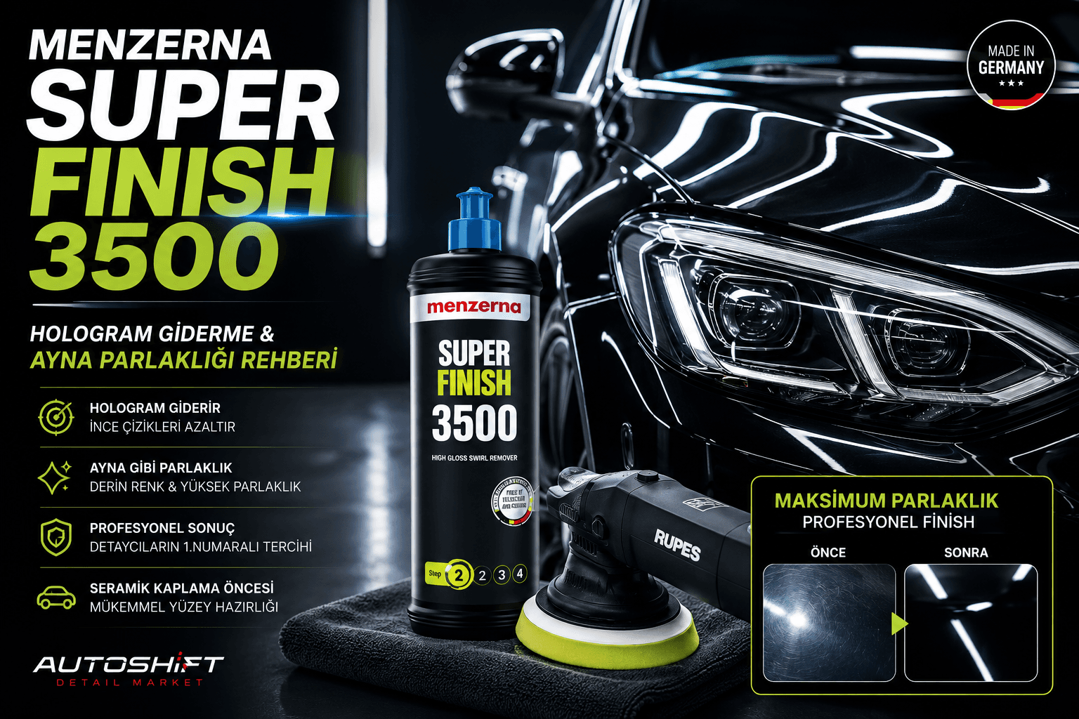 Menzerna Medium Cut Polish 2500 Nedir? Kullanım Rehberi