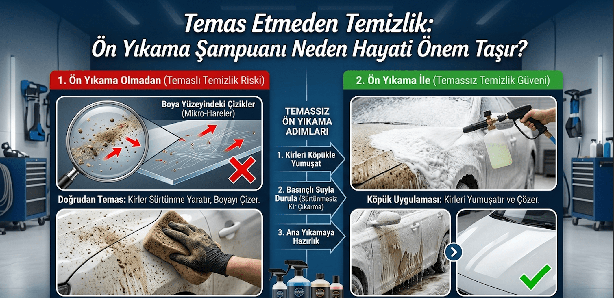 Temas Etmeden Temizlik: Ön Yıkama Şampuanı Neden Hayati Önem Taşır?