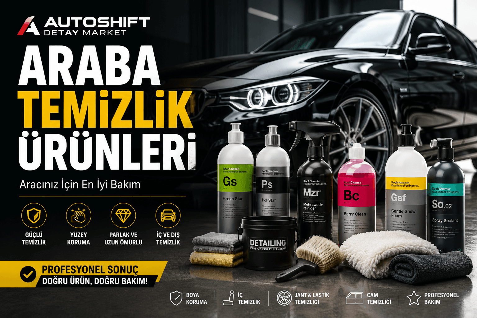 Araba Temizlik Ürünleri | Oto Bakım ve Temizlik Ürünleri