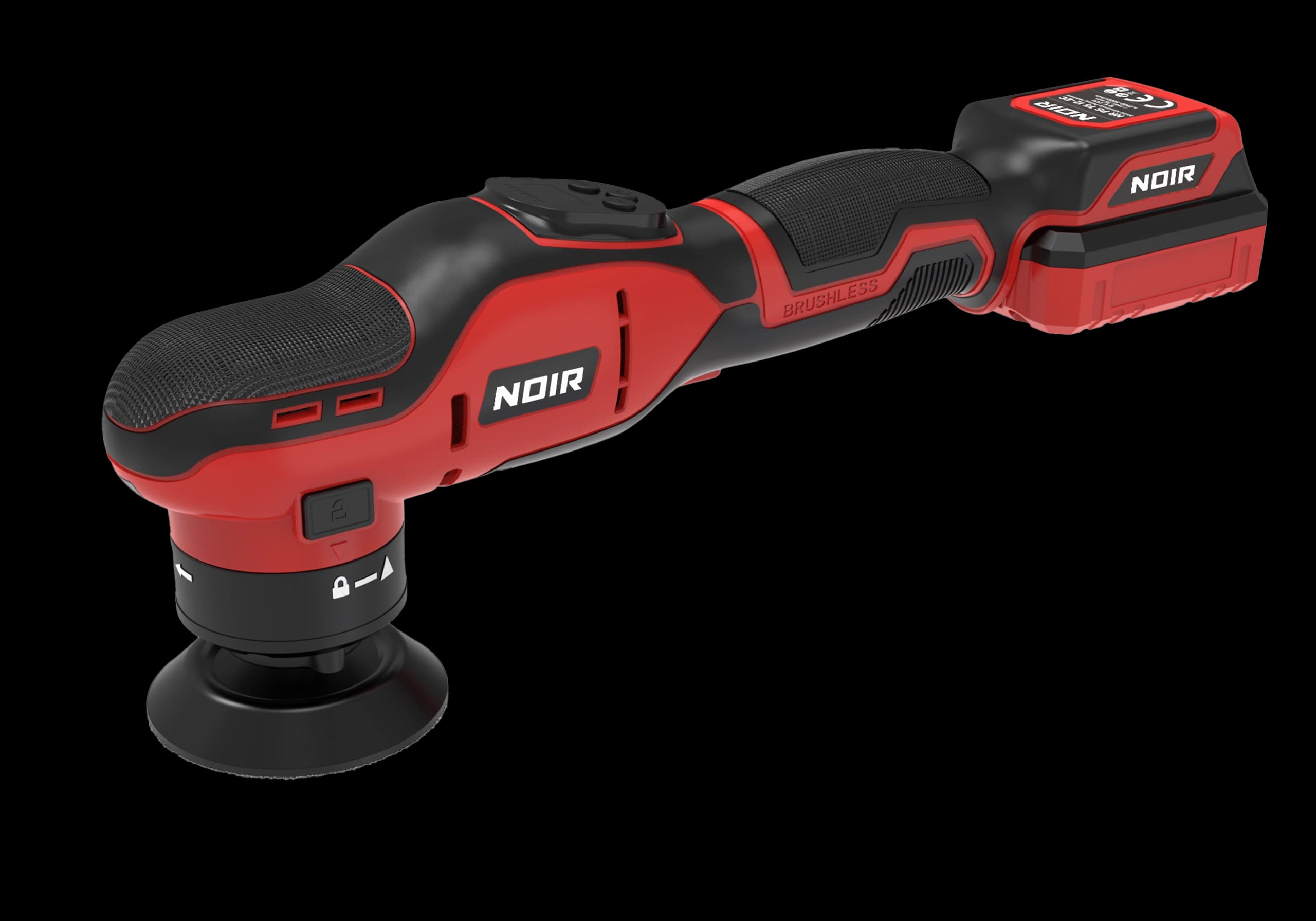 NOIR NOIR NR PS 75 12-EC Profesyonel 3 Başlıklı Mini Polisaj Makinesi - Autoshift