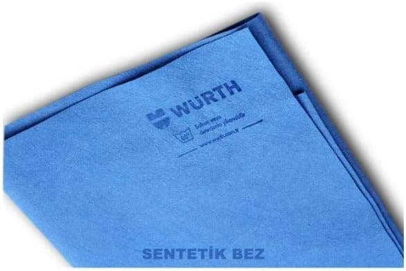 Würth 38x60 cm Sentetik Mavi Güderi Temizlik Bez - Görsel 3