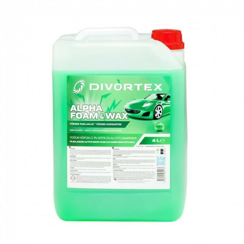 Divortex Divortex Alpha Foam Ph Nötr Cilalı Oto Şampuanı 4 Lt - Autoshift