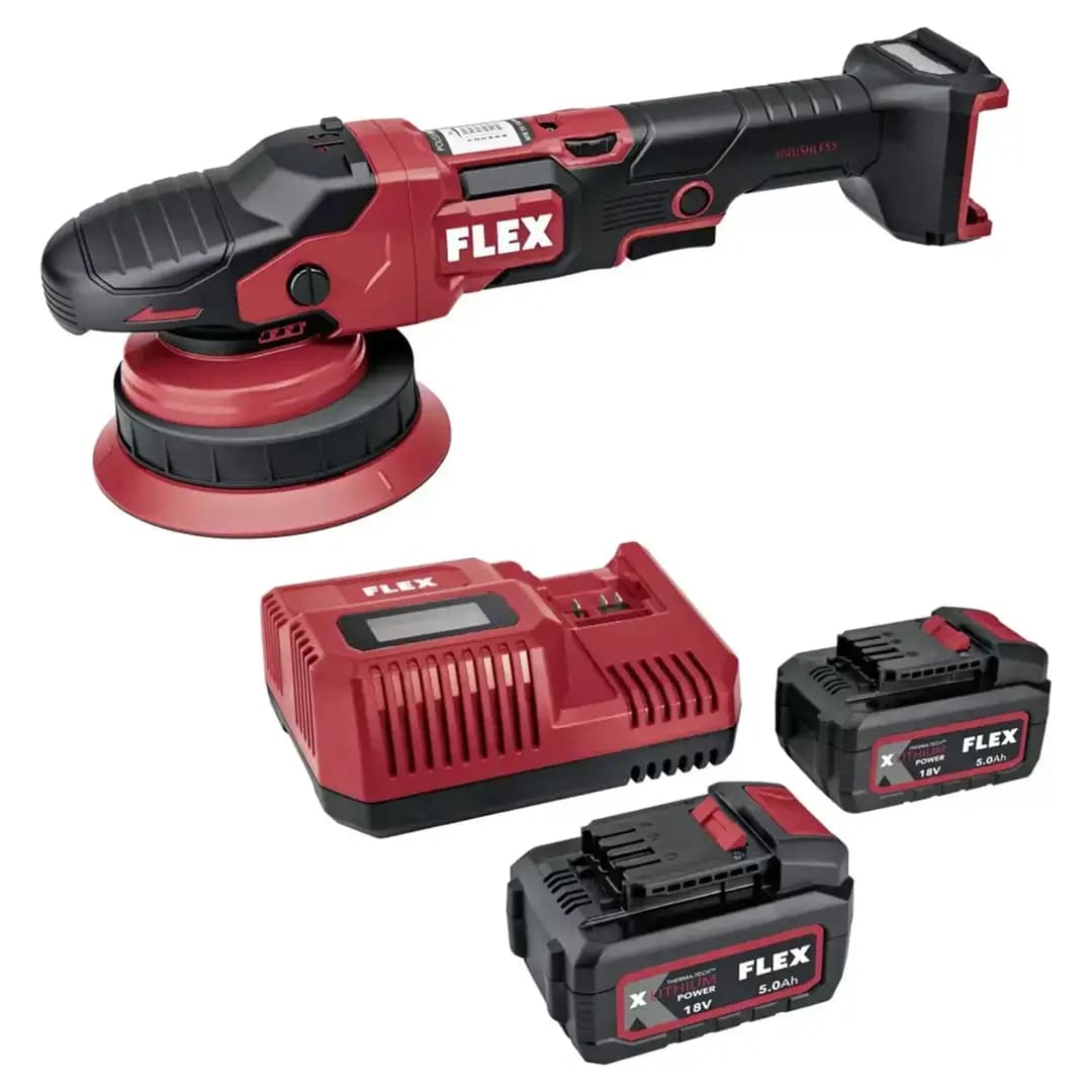 Flex FLEX XFE 15 150 18-EC SET Random Orbital Çift Akülü Kablosuz Polisaj Makinesi Seti – Fırçasız Motor - Autoshift