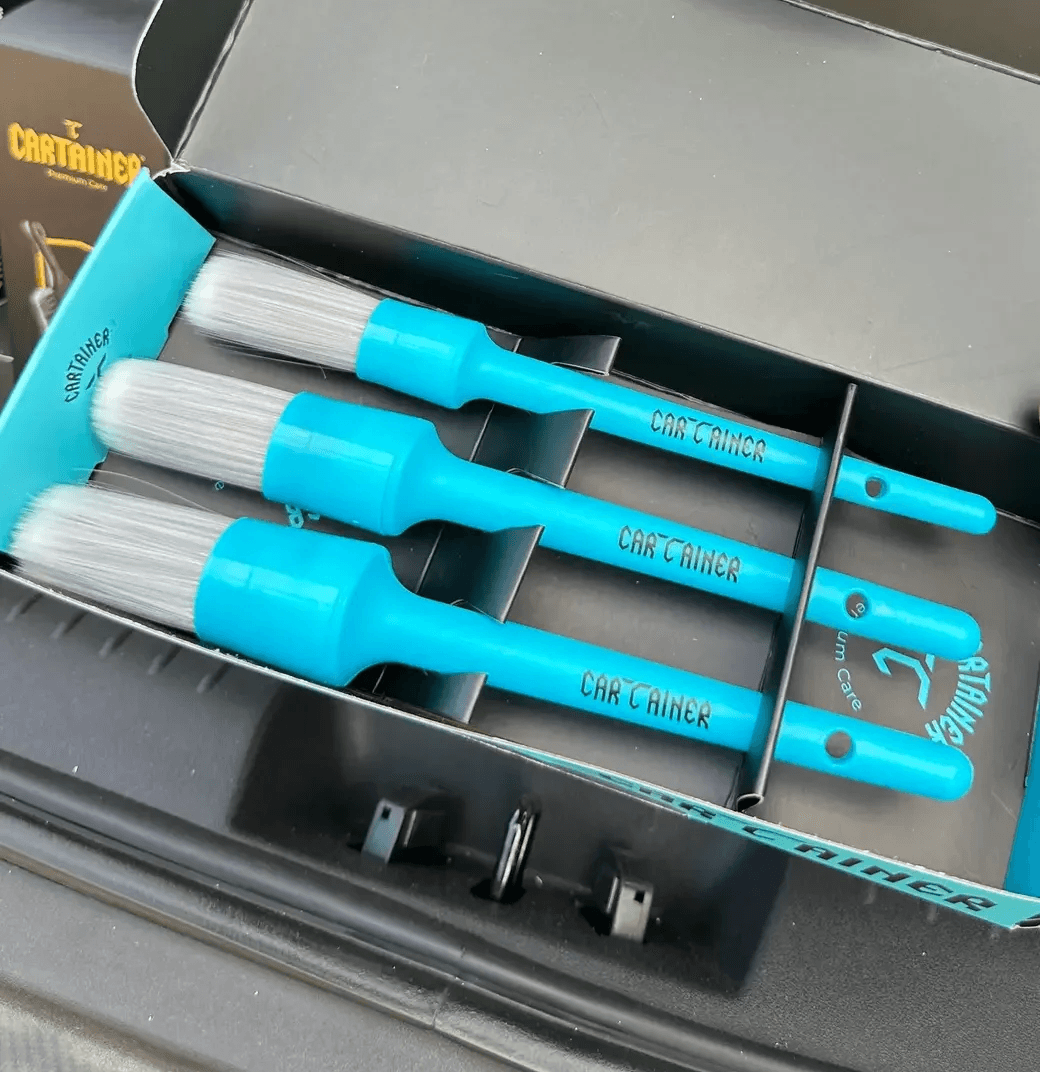 Cartainer Cartainer 3’lü Sentetik Orta Sert Detay Fırça Seti - Autoshift