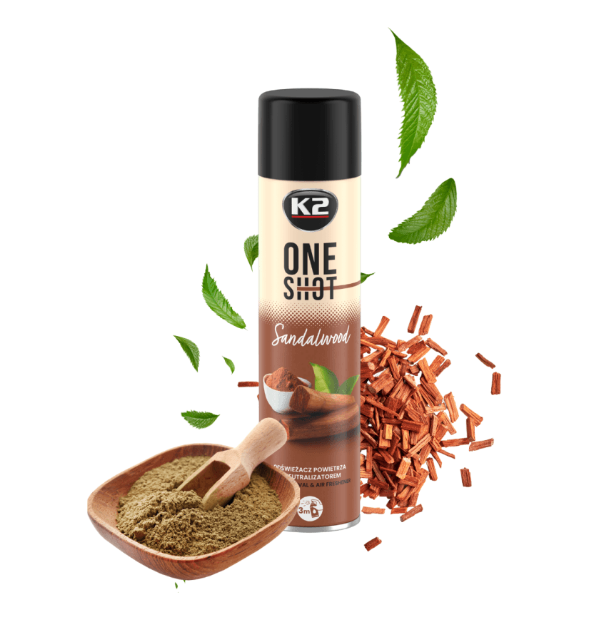 K2 K2 One Shot Sandal Ağacı Geniş Alan kokusu 600 ml - Autoshift