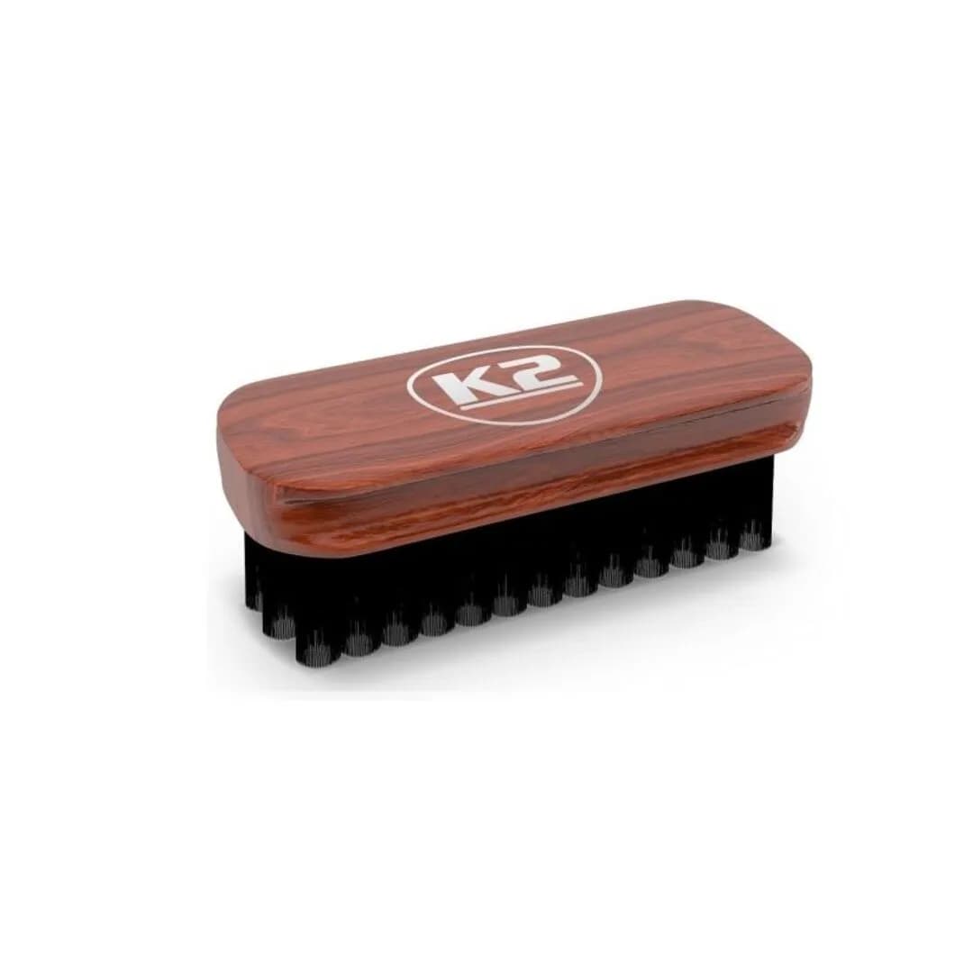K2 K2 Auron Ahşap Saplı Premium Deri ve Kumaş Temizleme Fırçası - Autoshift