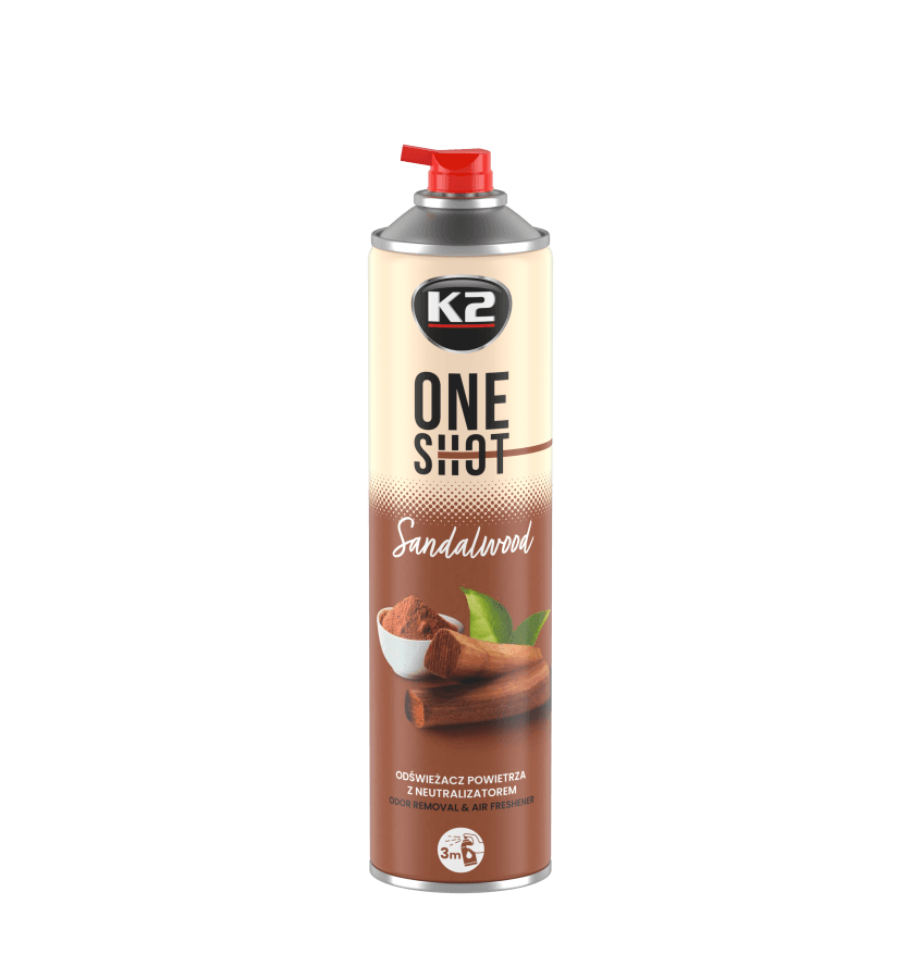 K2 One Shot Sandal Ağacı Geniş Alan kokusu 600 ml - Görsel 2