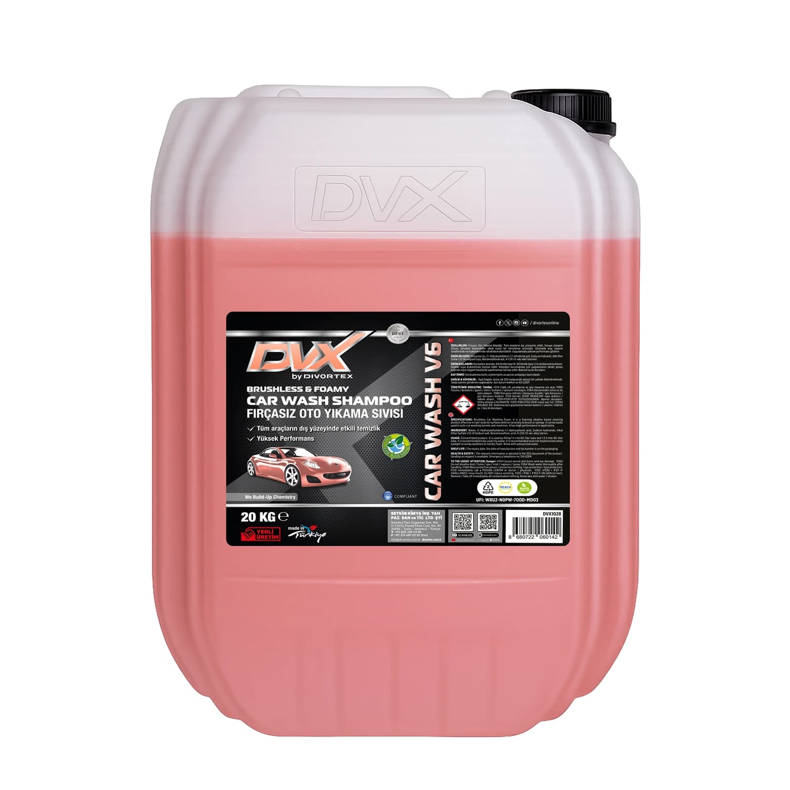 DVX | Car Wash V6 - Fırçasız Oto Yıkama Şampuanı ( 20 kg ) - Görsel 1