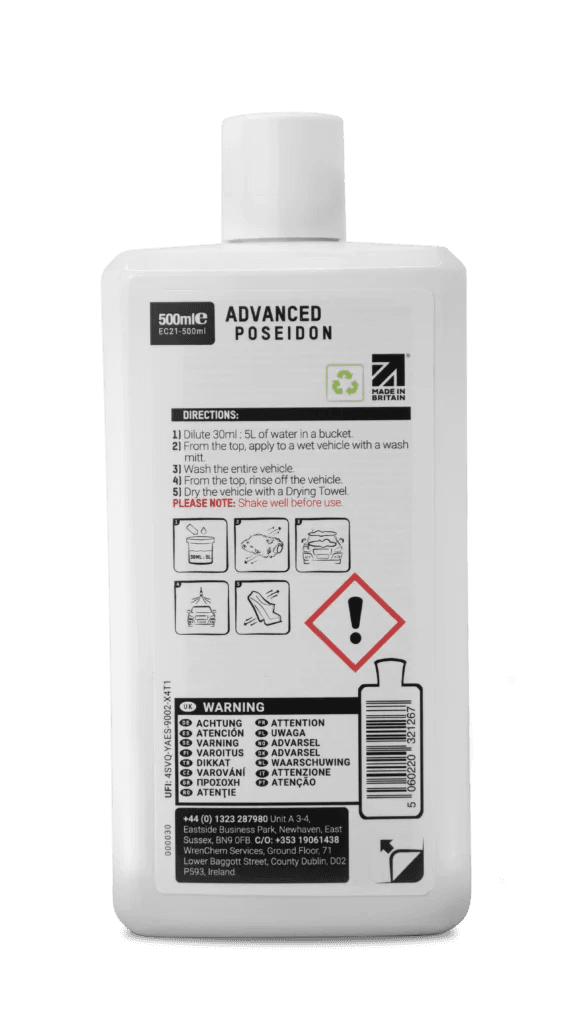Valet Pro Advanced Poseidon Cilalı Parlatıcı Şampuan 500ml - Görsel 2