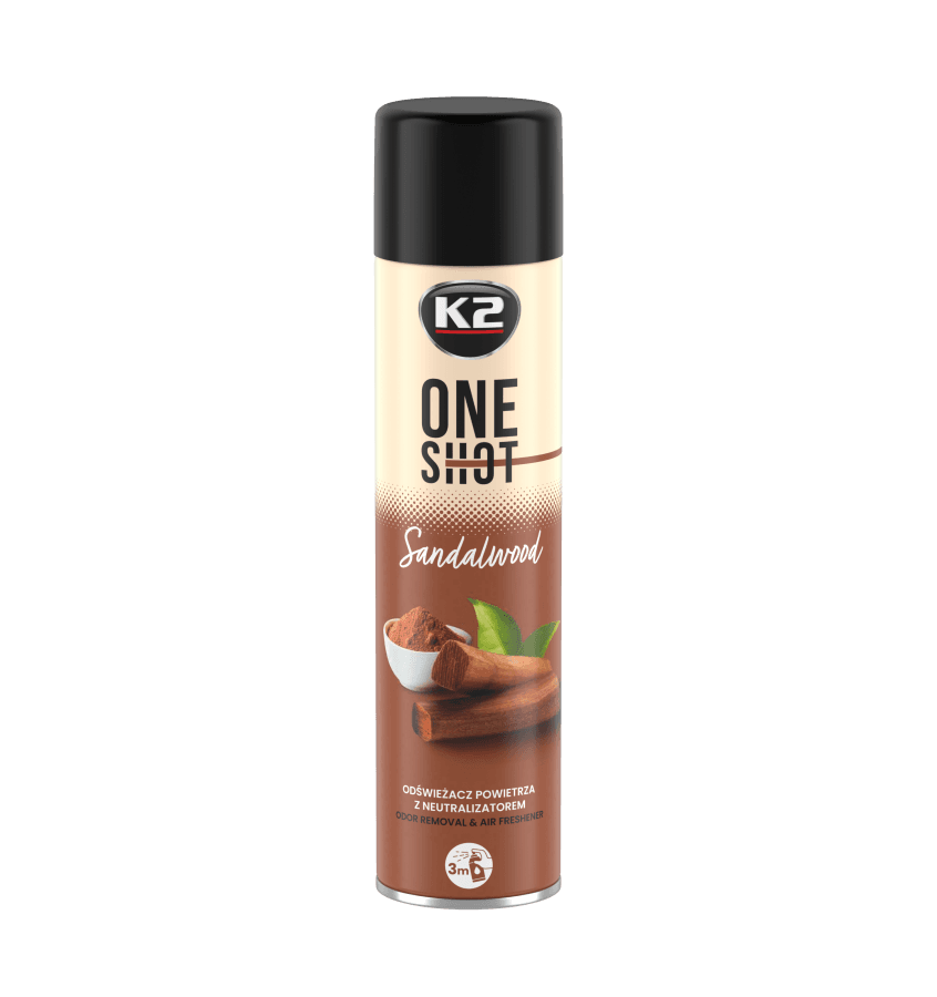 K2 One Shot Sandal Ağacı Geniş Alan kokusu 600 ml - Görsel 3