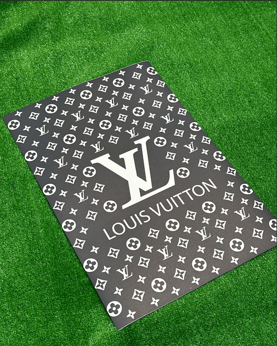 Autoshift Luis Vuitton Logolu Suya Dayanıklı Kağıt Oto Paspas (Siyah) - Autoshift