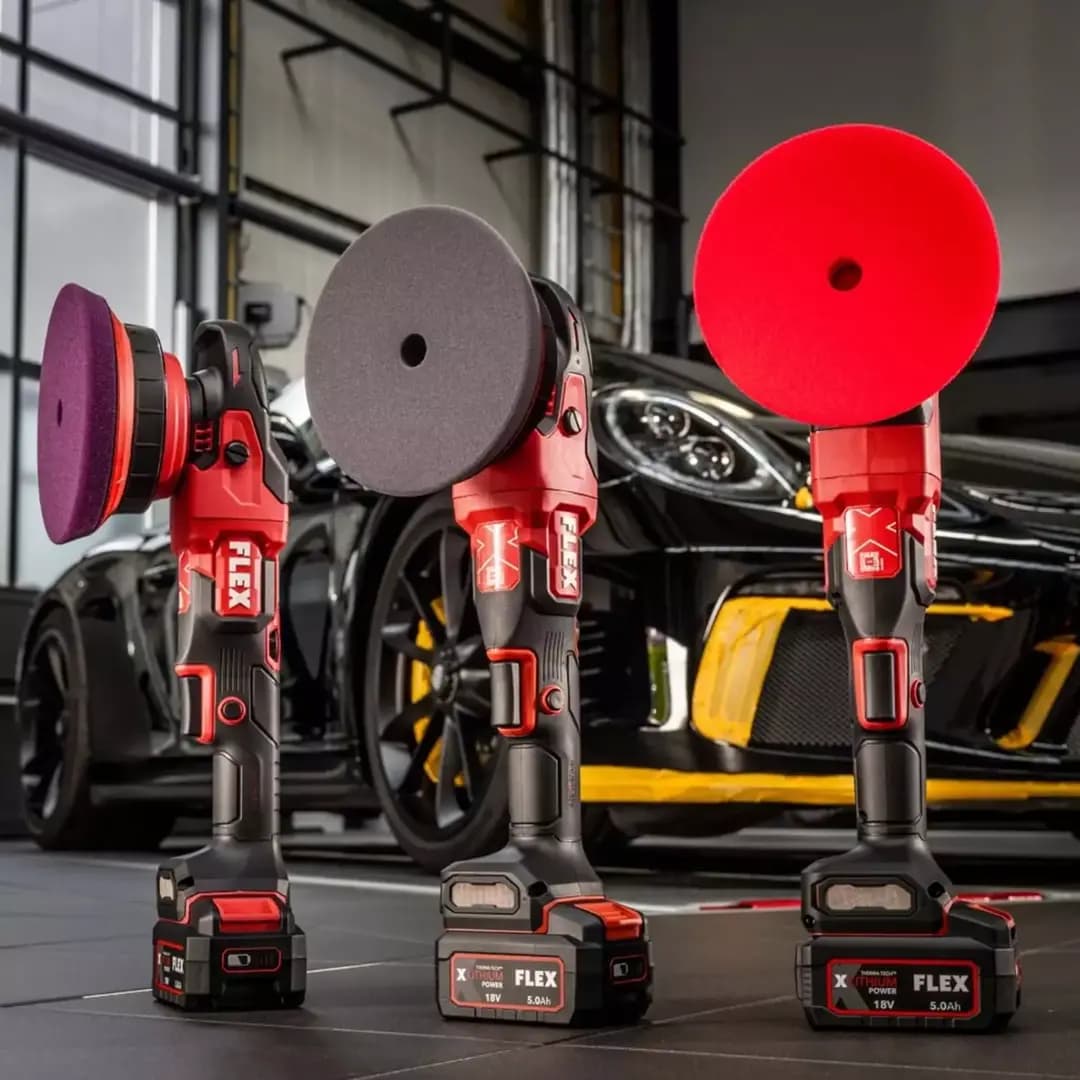 FLEX XFE 15 150 18-EC SET Random Orbital Çift Akülü Kablosuz Polisaj Makinesi Seti – Fırçasız Motor - Görsel 6