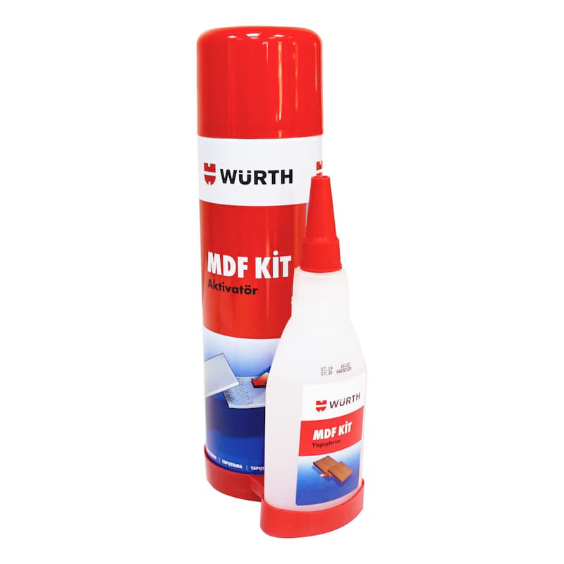 Würth Würth MDF Kit Şeffaf Hızlı Yapıştırıcı 500ml + 100ml - Autoshift