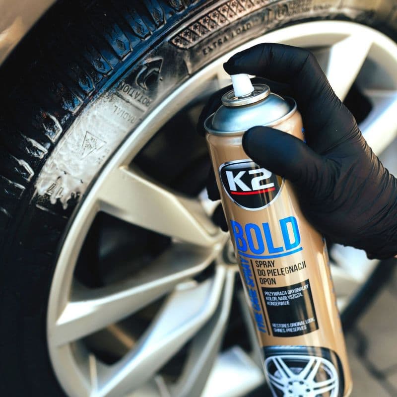 K2 BOLD 600 ML Lastik Parlatıcı ve Koruyucu Sprey - Görsel 3