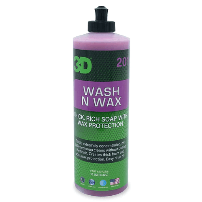 3D 3D Wash N Wax Cilalı Oto Yıkama Şampuanı 1/128 Konsantre 473 ML - Autoshift