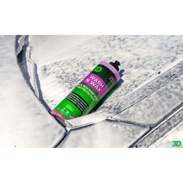 3D Wash N Wax Cilalı Oto Yıkama Şampuanı 1/128 Konsantre 473 ML - Görsel 2