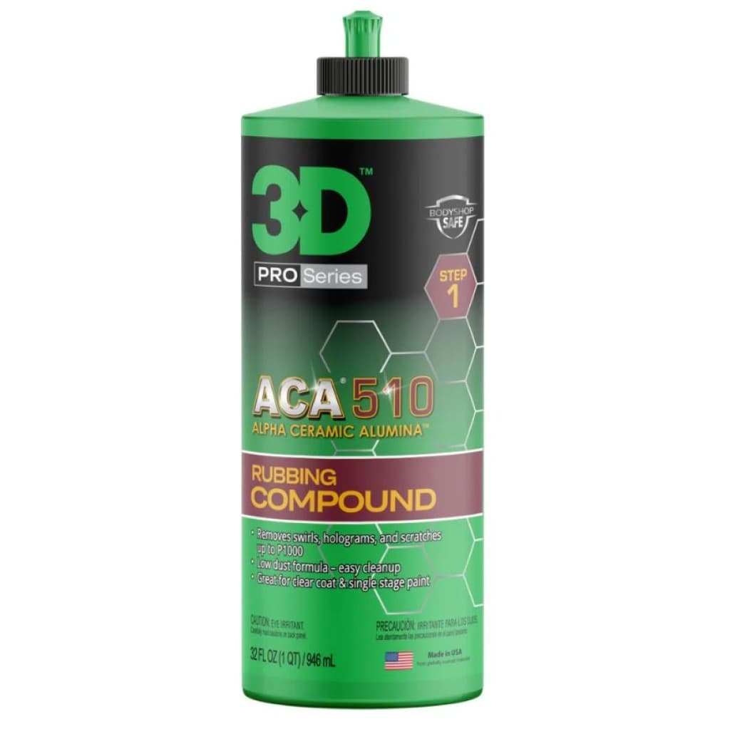3D ACA 510 Premium Rubbing Compound Agresif Kalın Pasta 1Lt