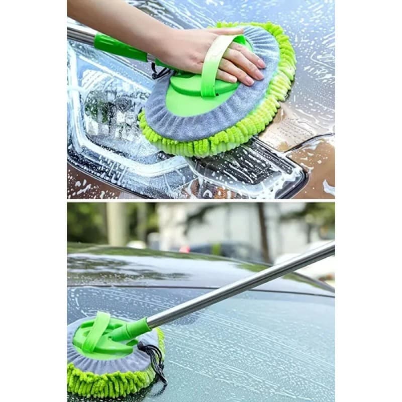Araç Yıkama Mop Seti Ergonomik Tasarım Yedek Mikrofiber Bezli Mop Seti - Görsel 4