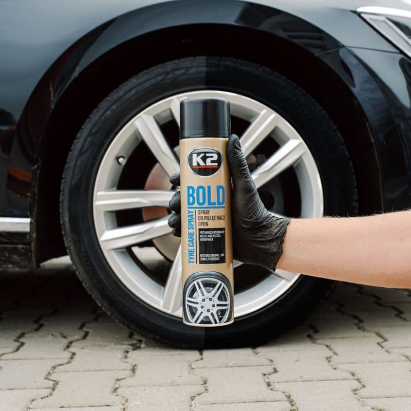 K2 BOLD 600 ML Lastik Parlatıcı ve Koruyucu Sprey