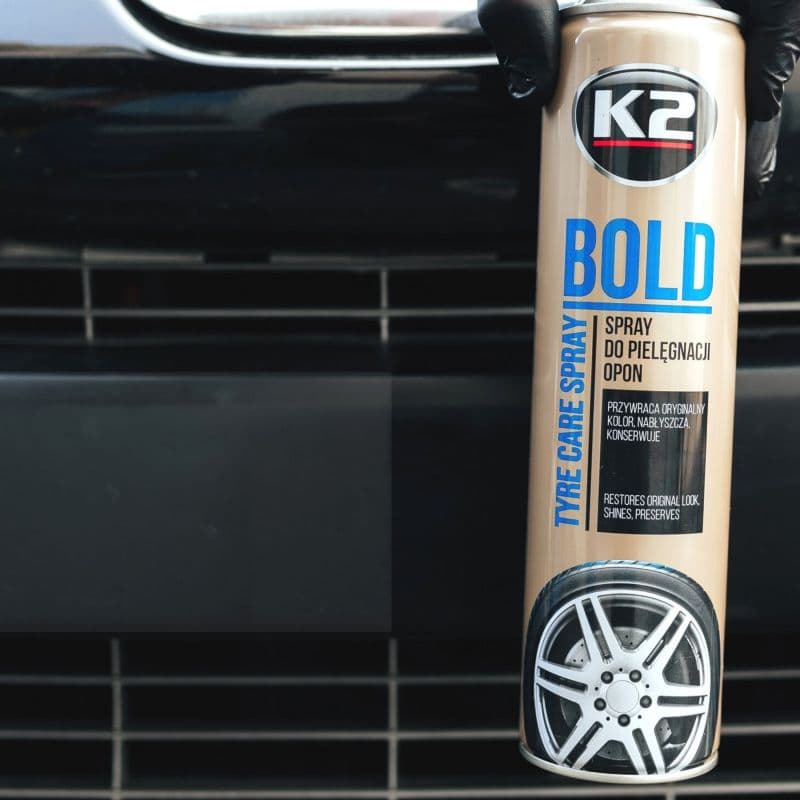K2 BOLD 600 ML Lastik Parlatıcı ve Koruyucu Sprey - Görsel 5