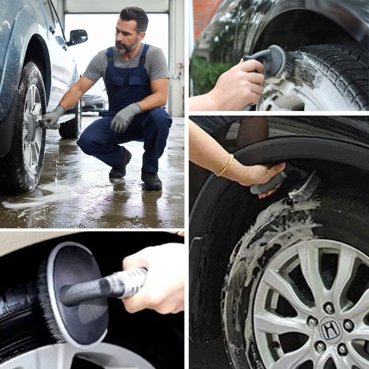 Çok Amaçlı Araç Temizlik Fırçası – Oto İç ve Dış Yüzeyler, Koltuk, Halı, Lastik ve Jant İçin Ergonomik Temizlik Fırçası - Görsel 2