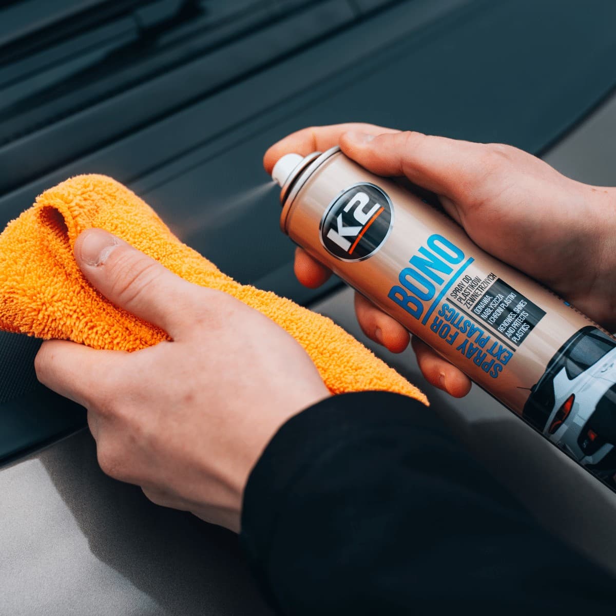 K2 BONO Aerosol dış plastik aksam koruyucu ve yenileyici 300ml - Görsel 3