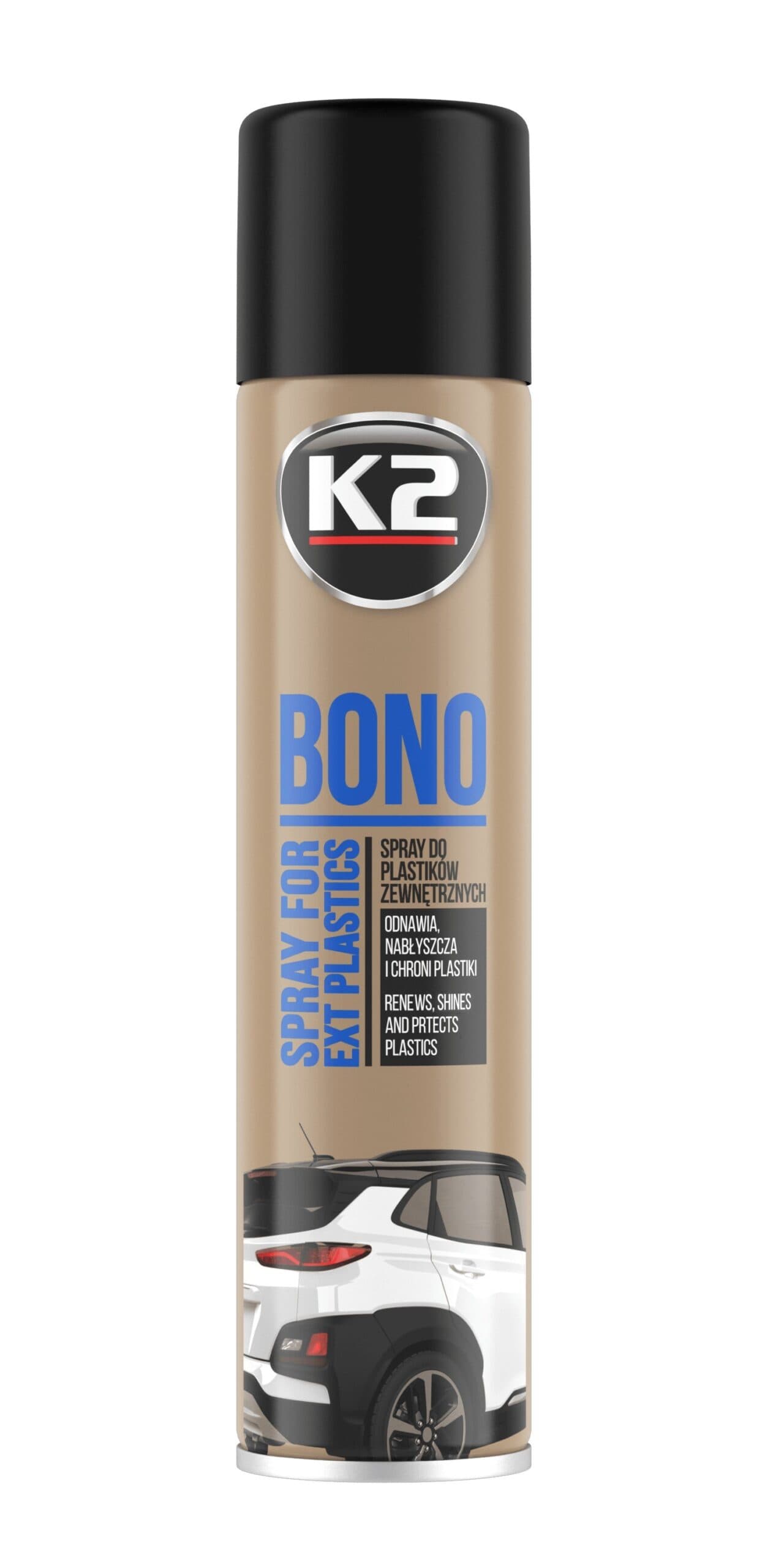 K2 K2 BONO Aerosol dış plastik aksam koruyucu ve yenileyici 300ml - Autoshift