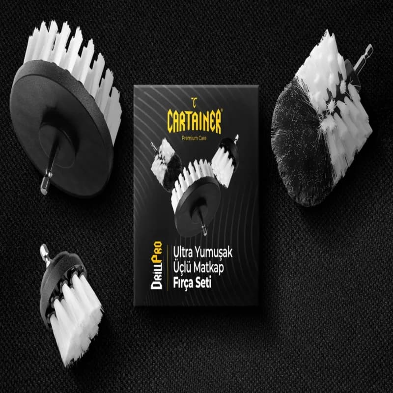 Cartainer Cartainer 3’lü Ultra Yumuşak Matkap Fırça Seti - Autoshift