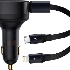 Baseus enjoyment uzatılabilir 2 si 1 arada araç şarjı